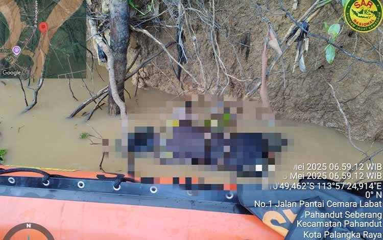 Jasad Korban Tenggelam di Sungai Kahayan Ditemukan Setelah Tiga Hari Pencarian