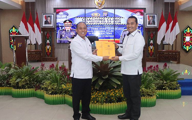 Bid Labfor Polda Jatim Gelar Coaching Clinic Tingkatkan Kompetensi Forensik Polda Kalteng