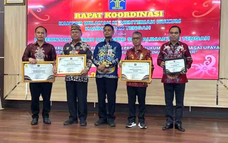 Pemkab Kotim Raih Penghargaan Tertinggi Indeks Reformasi Hukum se-Kalteng