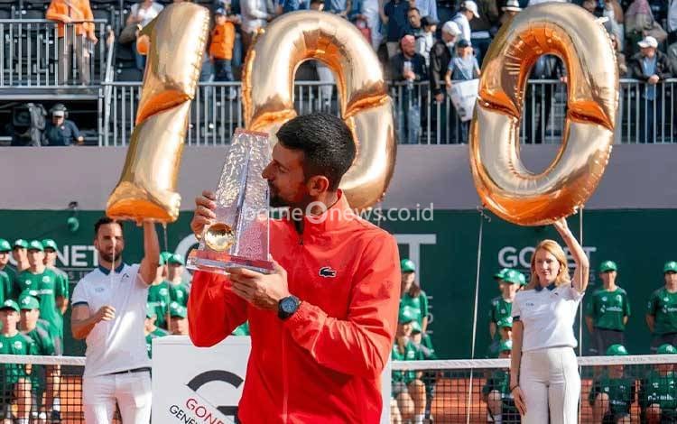 Djokovic Raih Gelar ke-100 dengan Kemenangan di Jenewa