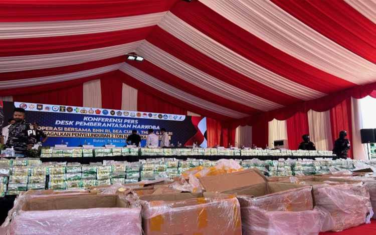 Bea Cukai Cegah Penyelundupan Narkoba 6,4 Ton Selama 2025
