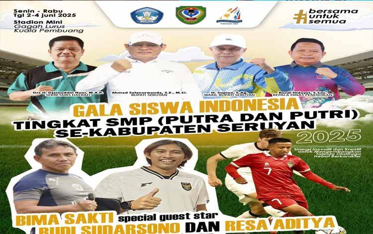 Undang Pesepak Bola Nasional, Gala Siswa Indonesia Seruyan Siap Digelar