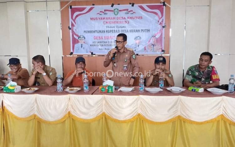 Antusiasme Tinggi, Pembentukan Koperasi Merah Putih Berjalan Cepat di Cempaga Hulu Kotim