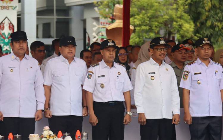 Wakil Bupati Seruyan Ikuti Apel Kesiapsiagaan Penanggulangan Karhutla