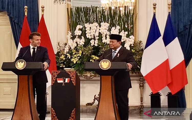 Presiden Prabowo: Indonesia dan Prancis Dukung Palestina Merdeka