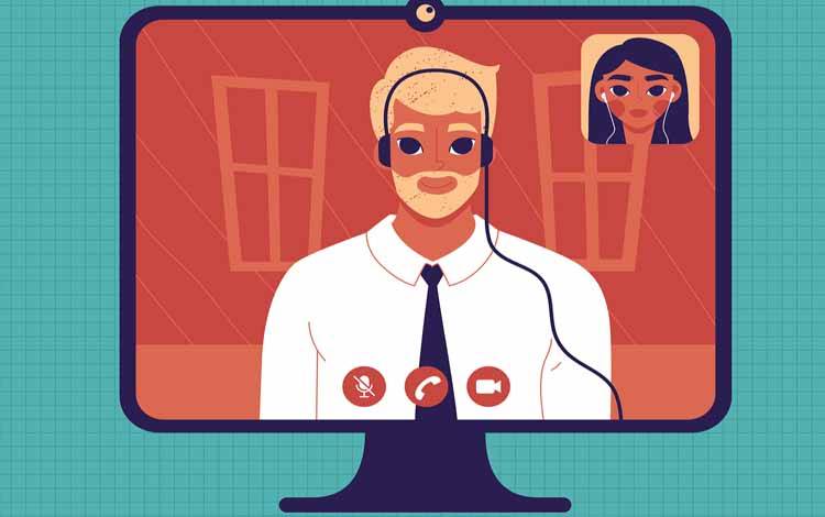 Ilustrasi Video Call (Foto : Pixabay)