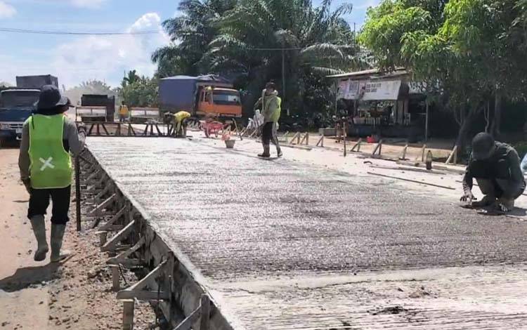 Rekonstruksi Jalan Lingkar Selatan Sampit Ditargetkan Rampung Oktober 2025