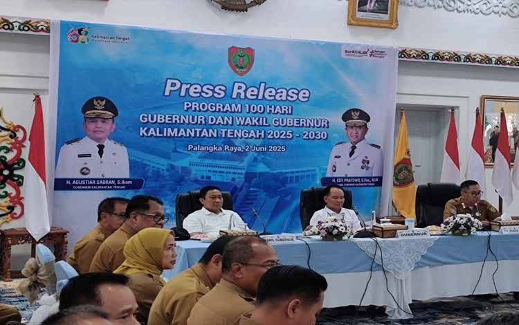 100 Hari Kerja Agustiar Sabran-Edy Pratowo, Integrasikan Program Nasional Sampai Peningkatan Infrastruktur