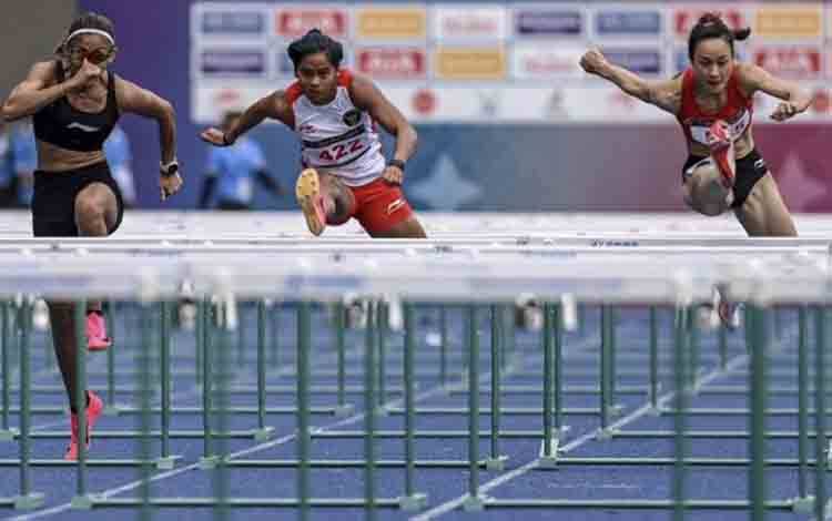Dina Aulia Pecahkan Rekornas pada Kejuaraan Atletik Asia 2025