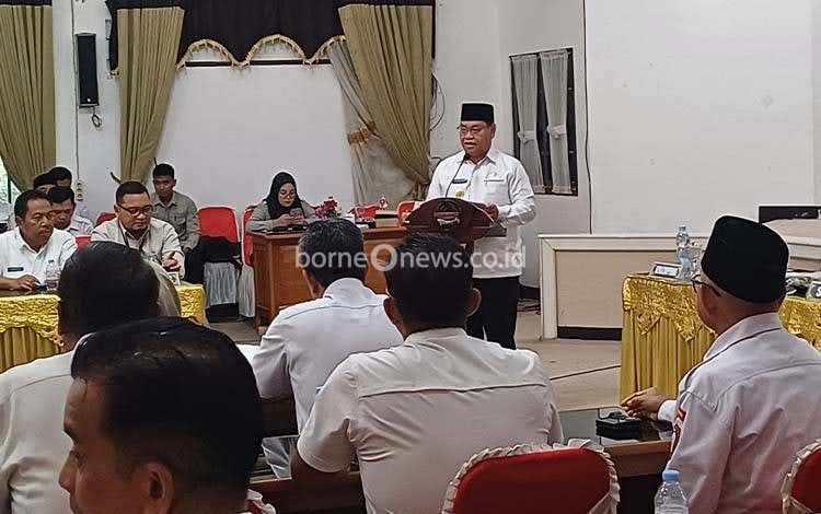 Bupati Kotim Soroti Realisasi Keuangan dan Fisik di OPD Masih Rendah