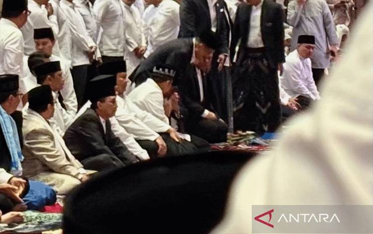 Presiden Prabowo Subianto Shalat Idul Adha di Masjid Istiqlal