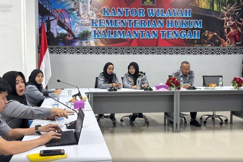 Kanwil Kemenkum Kalteng Turut Evaluasi Progres Akta Koperasi Merah Putih