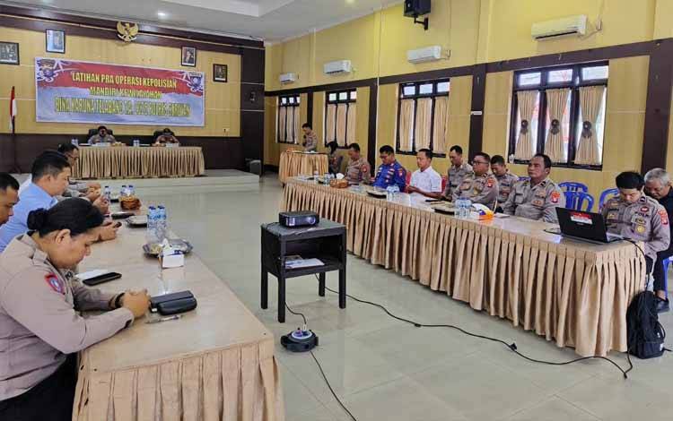 Polres Seruyan Gelar Latihan Pra Operasi Bina Karuna 2025 dan Siap Hadapi Ancaman Karhutla