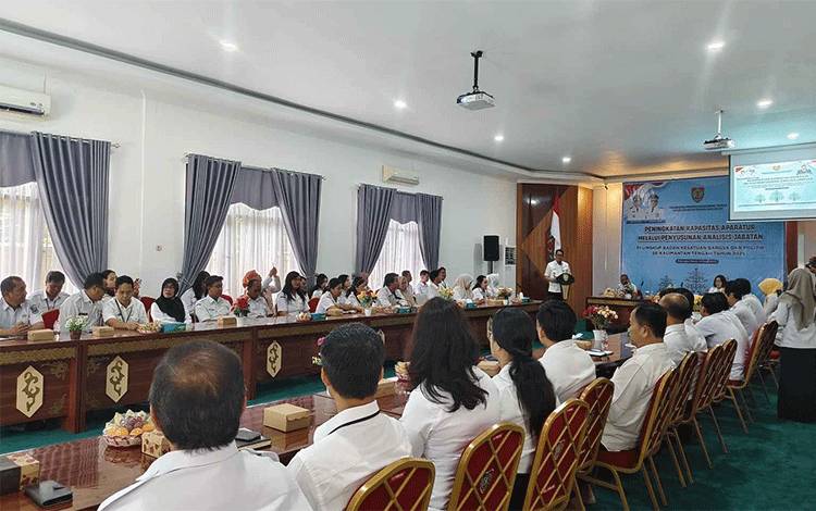 Kesbangpol Kalteng Asistensi Penyusunan Peta Jabatan ke Daerah