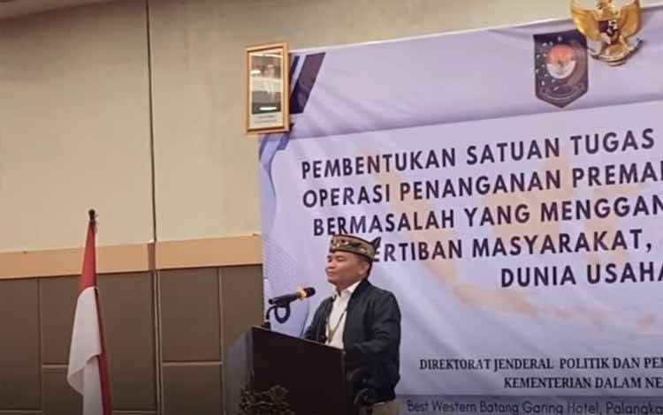 Gubernur Kalteng Tegaskan Negara Tak Boleh Kalah dari Premanisme dan Ormas Bermasalah