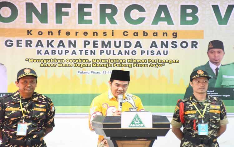 Buka Konfercab V GP Ansor, Bupati Pulpis Harapkan Ketua Terpilih Bawa Organisasi Semakin Solid
