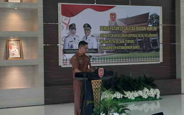 Kadis PerindagkopUKM Kobar Sampaikan Sejumlah Unit Usaha yang Bisa Dikelola Koperasi Merah Putih