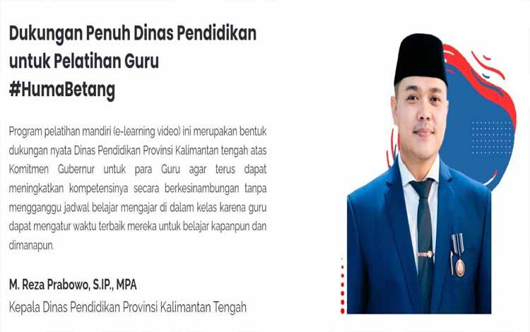 Pemerintah Provinsi Kalimantan Tengah melalui Dinas Pendidikan terus menunjukkan komitmennya dalam meningkatkan kualitas tenaga pendidik di Bumi Tambun Bungai. (FOTO:IST)