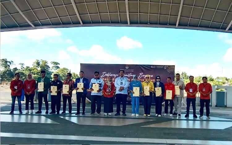 Deklarasi Anti Politik Uang, KPU Barito Utara Bersama Paslon dan Komponen Masyarakat Komitmen Wujudkan PSU Bersih