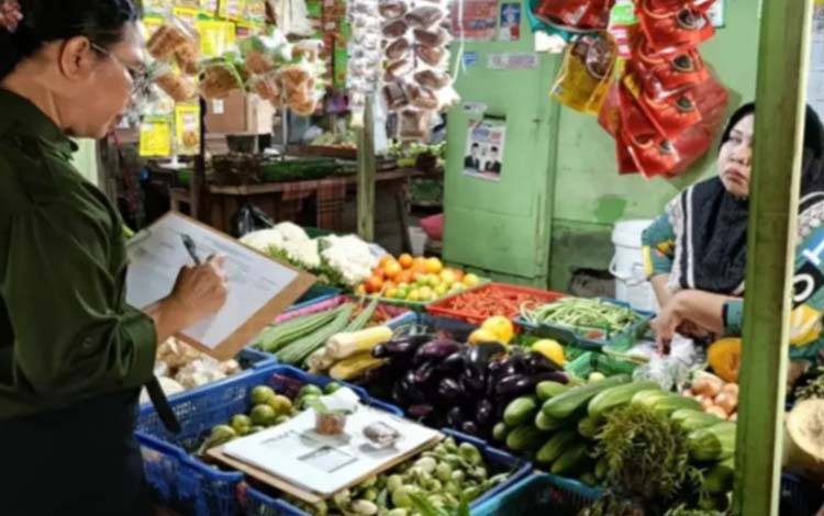 Pengawasan Keamanan Pangan di Pasar Rajawali Palangka Raya, ini Hasilnya