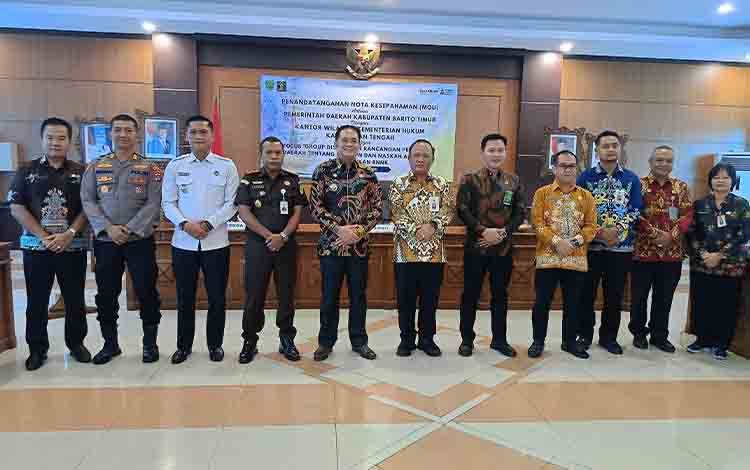Pemkab Bartim dan Kemenkum Kalteng Teken MoU untuk Perangi Narkoba