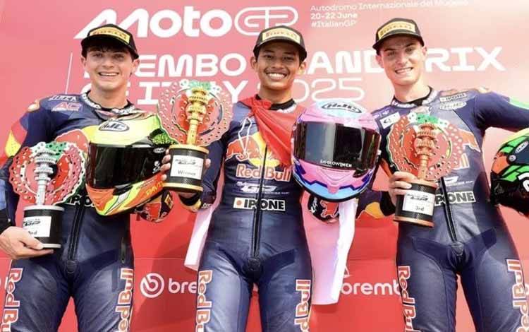 Pembalap Indonesia, Veda Ega juara Red Bull Rookies Cup Italia 2025