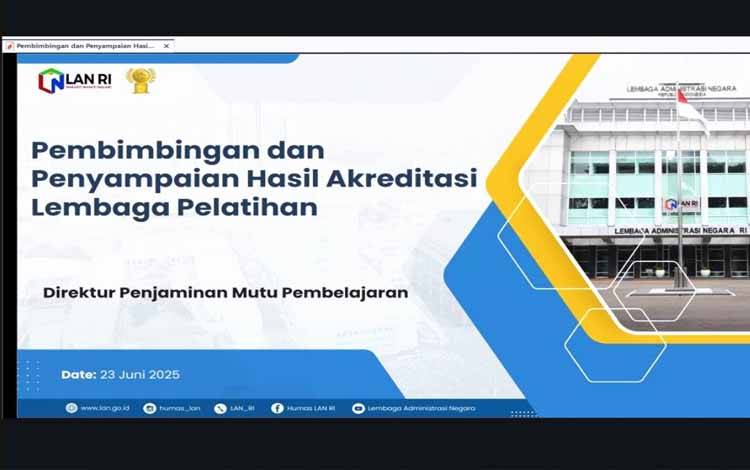 BPSDM Kalteng Tegaskan Kesiapan Ikuti Akreditasi Lembaga Pelatihan