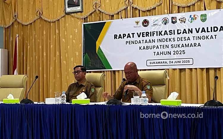 Pemkab Sukamara Gelar Rapat Tim Verifikasi Dan Validasi Pendataan Indeks Desa