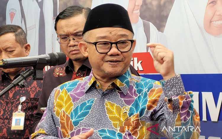 Menteri Pendidikan Dasar dan Menengah Abdul Mu'ti. ANTARA/Sean Filo Muhamad