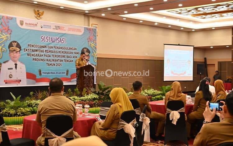 Pemprov Kalteng Terbitkan Edaran Gubernur Cegah Terorisme di Kalangan ASN