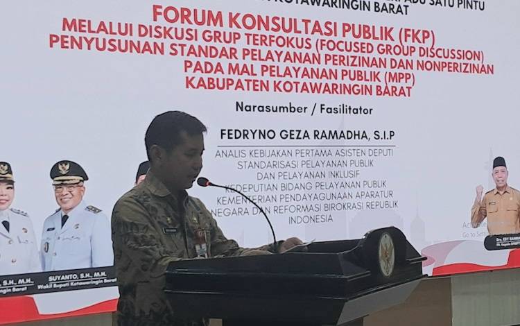 Sekda Kobar: Standar Pelayanan Publik Harus Dibangun dengan Mindset dan Sikap Pelayanan Prima