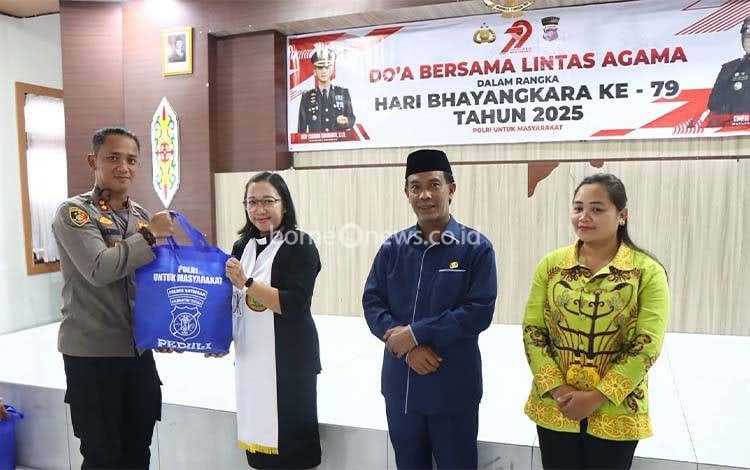 Polres Katingan Gelar Doa Bersama Lintas Agama Rayakan HUT Bhayangkara ke-79