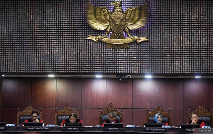 Arsip. Ruang Sidang Mahkamah Konstitusi, Jakarta. ANTARA FOTO/Muhammad Adimaja.
