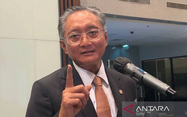 Menteri Pekerjaan Umum Dody Hanggodo dalam jumpa pers di Jakarta, Sabtu (28/6/2025) malam. ANTARA/Harianto
