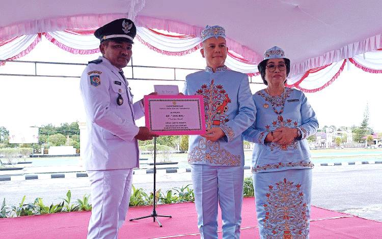 Desa Karya Bhakti Mewakili Gunung Mas di Lomba Desa Tingkat Kalteng