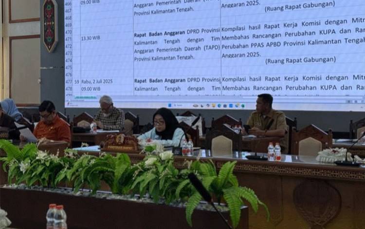 Banmus DPRD Kalteng Bahas Agenda Rapat Banggar dan Perubahan PPAS APBD 2025