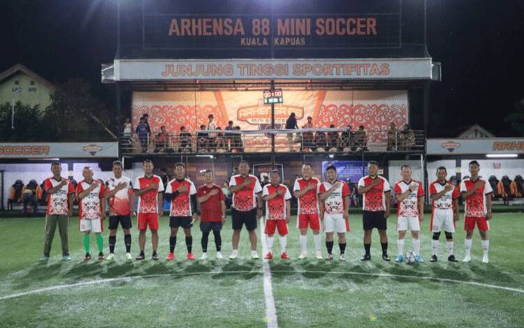 Turnamen Mini Soccer HUT Bhayangkara Resmi Ditutup, DLH Kapuas Juara