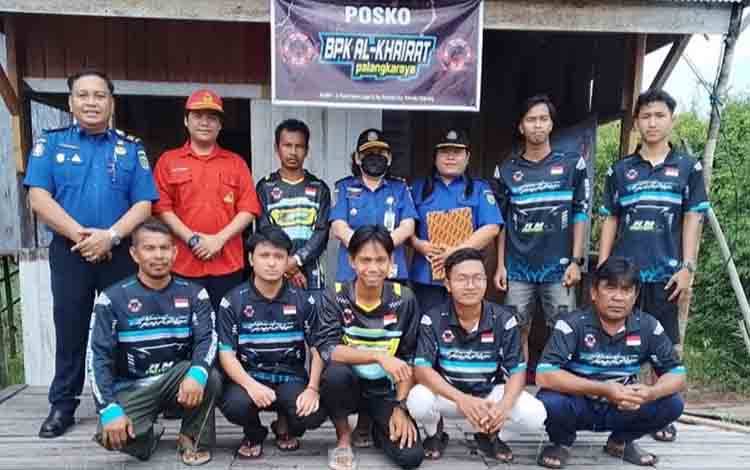 Disdamkarmat Palangka Raya Verifikasi Kesiapsiagaan Relawan Pemadam Kebakaran BPK Swakarsa Al-Khairat