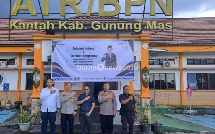 Diharapkan Sinergi Kantor Pertanahan Gunung Mas dengan Kepolisian Terus Ditingkatkan