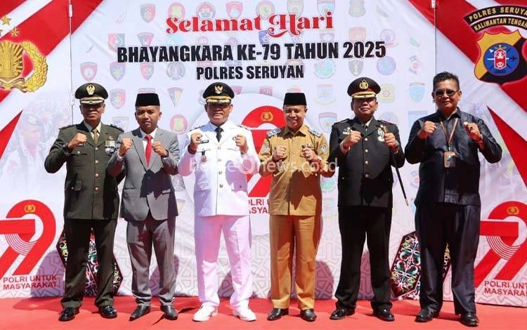 Polres Seruyan Gelar Syukuran Hari Bhayangkara ke-79, Bupati Sampaikan ini