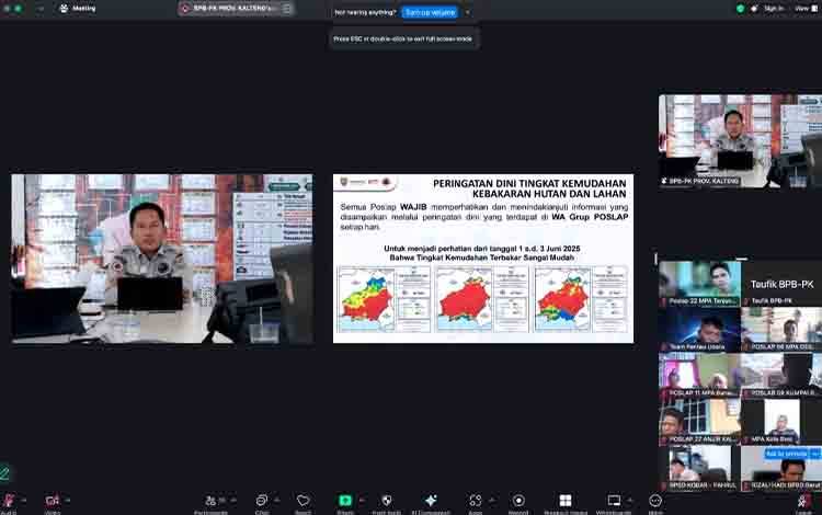 BPBD Kalteng Catat 127 Kejadian Bencana hingga Juni 2025, Karhutla Tertinggi
