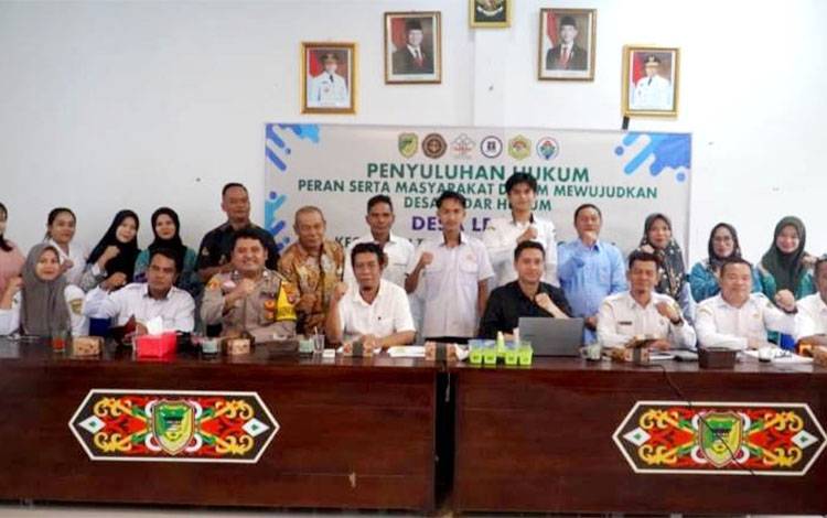 Pemdes Lemo I Barito Utara Sosialisasi Penyuluhan Hukum, Wujudkan Desa Sadar Hukum