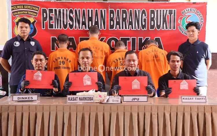 Polres Seruyan Musnahkan Barang Bukti Narkotika, Wujud Komitmen Perangi Peredaran Sabu