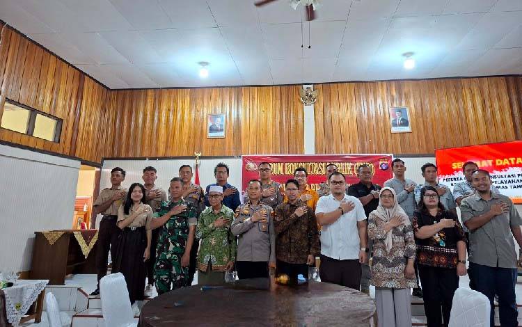 Forum Konsultasi Publik Sarana Mengevaluasi Standar Pelayanan Polres Gunung Mas