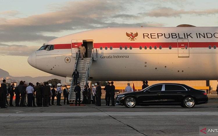 Prabowo Tiba di Rio De Janeiro untuk Hadiri KTT BRICS