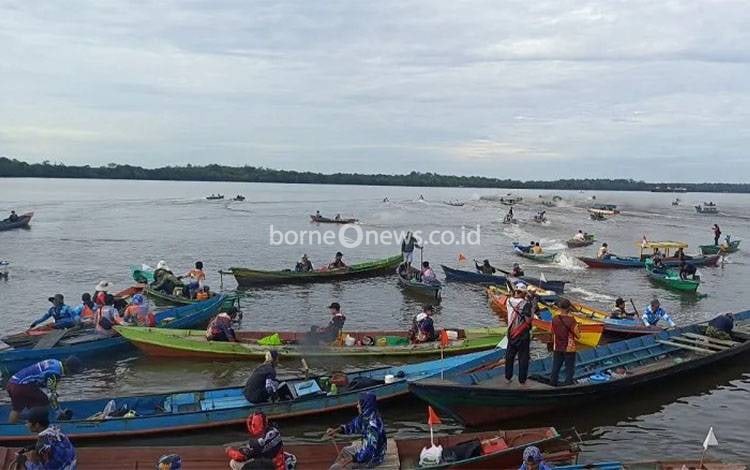 109 Tim Meriahkan Lomba Mancing Udang Galah di Sungai Sekonyer, Semarak HUT ke-33 Perumdam Tirta Arut