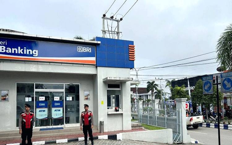 Sabhara Polres Barut Tingkatkan Patroli Keamanan di Bank dan ATM Muara Teweh