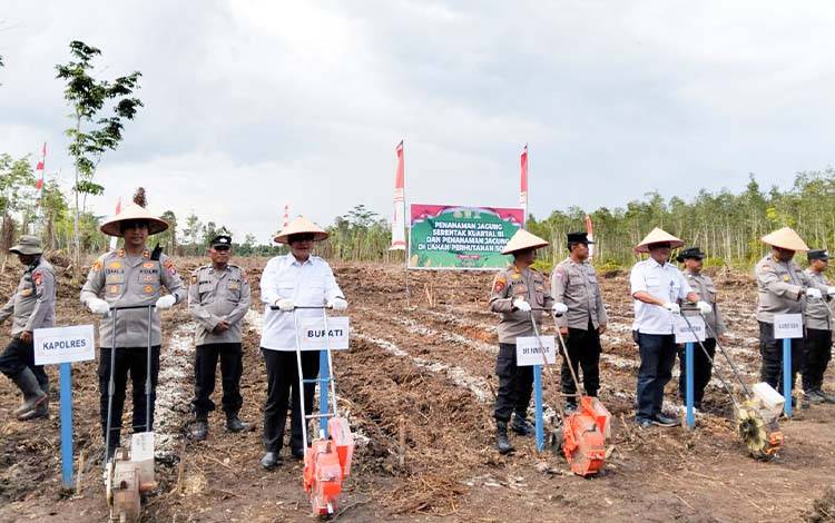 Wabup Pulang Pisau Dukung Program Ketahanan Pangan Lewat Penanaman Jagung