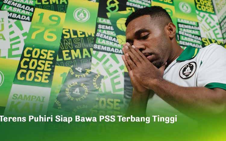 Terens Puhiri resmi bergabung dengan PSS Sleman. (pssleman.id)