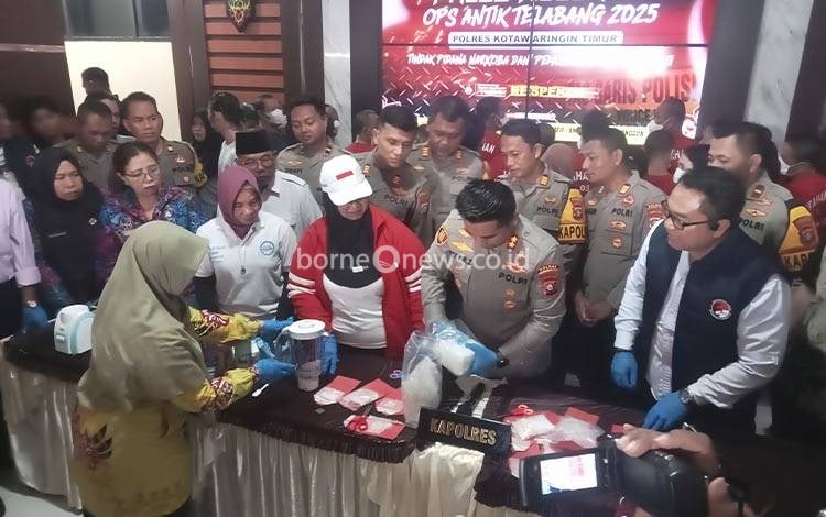 Polres Kotim Musnahkan 3 Kg Sabu Hasil Operasi Antik